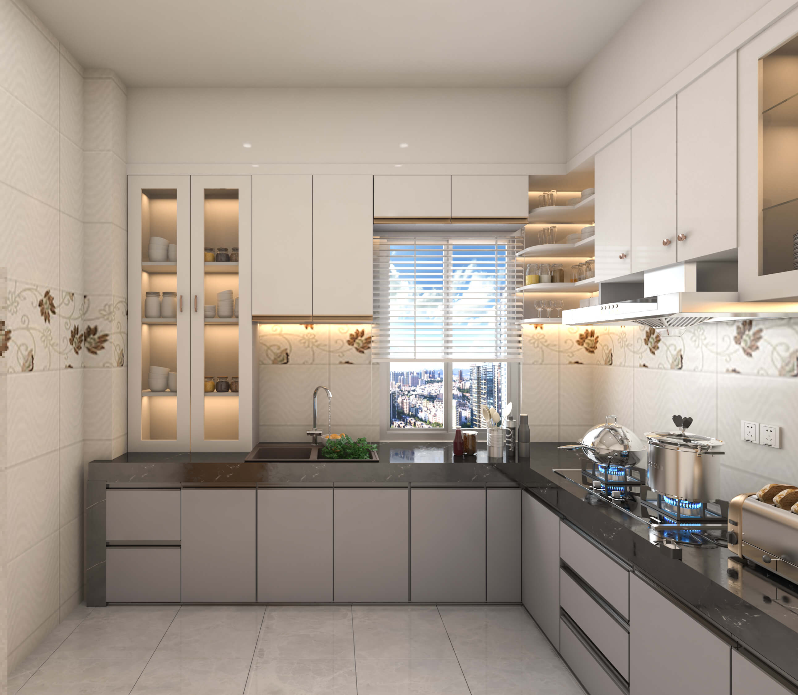 Sleek Modern Kitchen